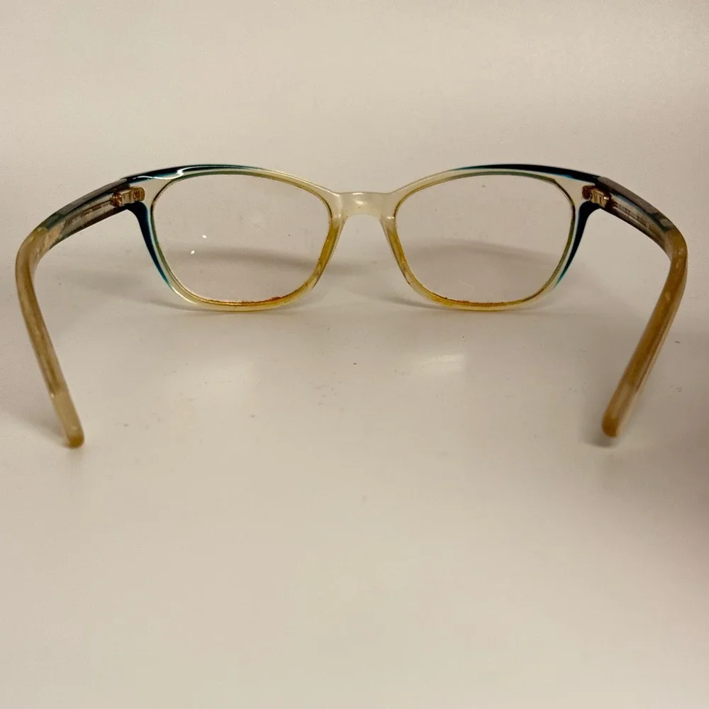 Cinzia Europa‎ CIN-5064 C3 Teal Clear Cat Eye Eyeglass Frames 52-17-140